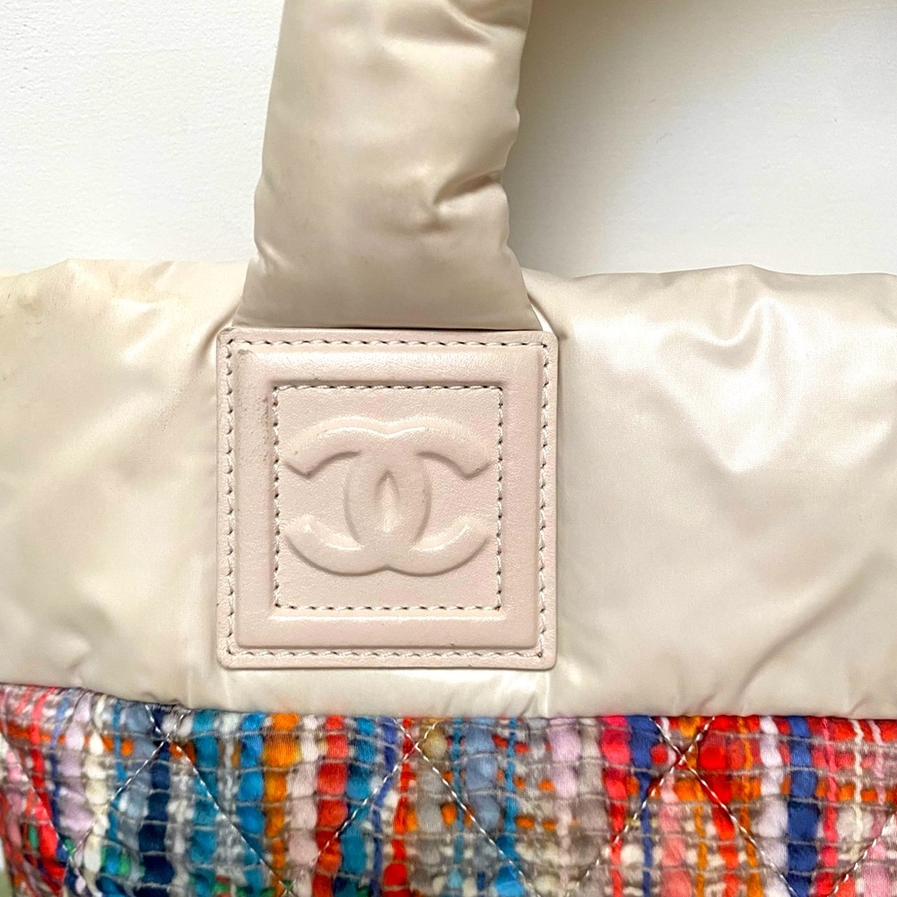 CHANEL Multicolor Quilted Tote